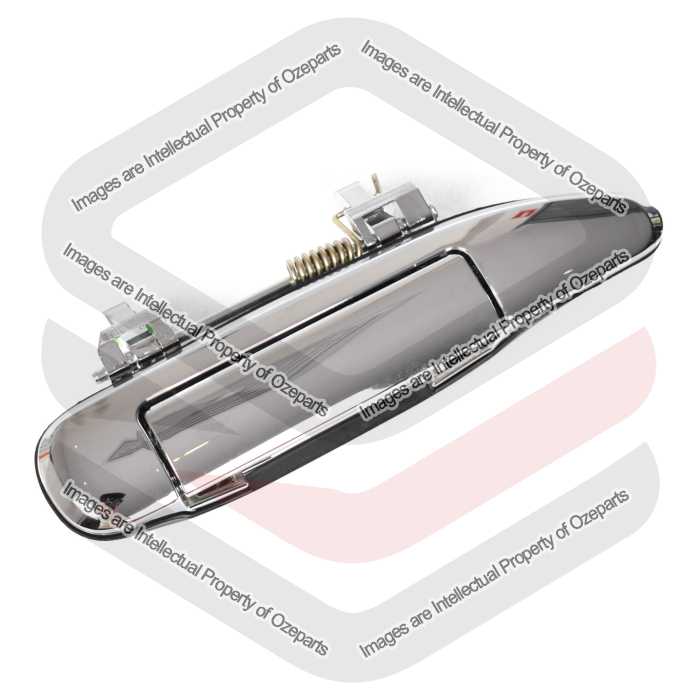 Ozeparts Fits Nissan Patrol Y61 / GU 1997~2016 4x4 4WD SUV Ute | FRONT or REAR Outer Door Handle (Chrome) | RH RHS Right Hand (Driver Side)