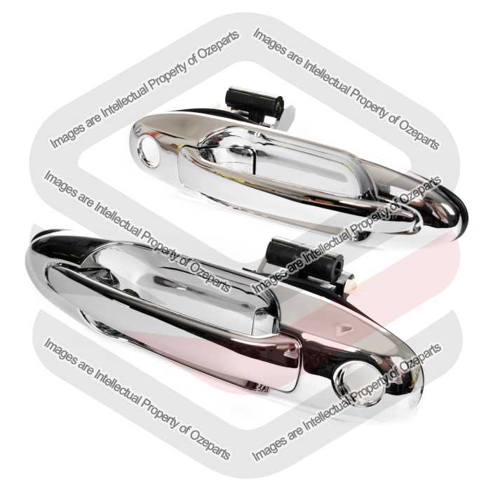 FRONT Pair LH+RH Outer Door Handle For Toyota Landcruiser 100 Series 98~07 CHR