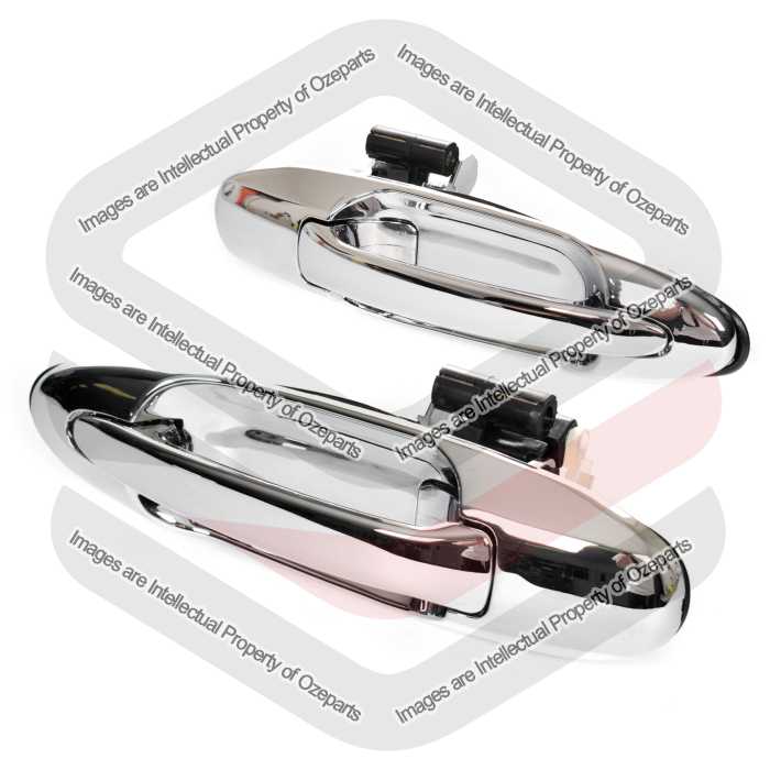 Door Handle Outer (Chrome)  REAR (SET LH+RH)