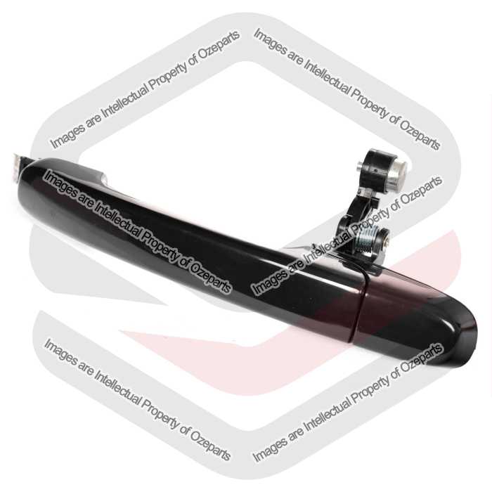 Ozeparts Fits Honda CRV CR-V RD 2002~2006 Suv | REAR Outer Tailgate Tail gate Door Handle Without Key Hole (Smooth Black) | 1 Unit