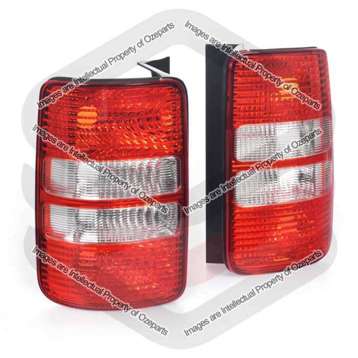 Pair LH+RH Tail Light Lamp (Tailgate) For VW Volkswagen Caddy Van 2010~2015
