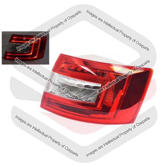 RH Right Tail Light Rear Lamp (2 C LED) For SKODA Octavia DE Ser 1 13~17 Hatch