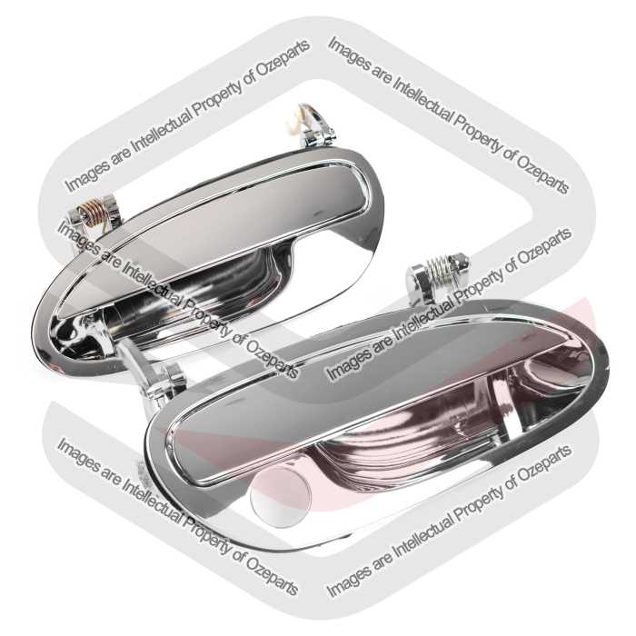FRONT Pair LH+RH Outer Door Handle Chrome For Holden Commodore VT VX VY VZ