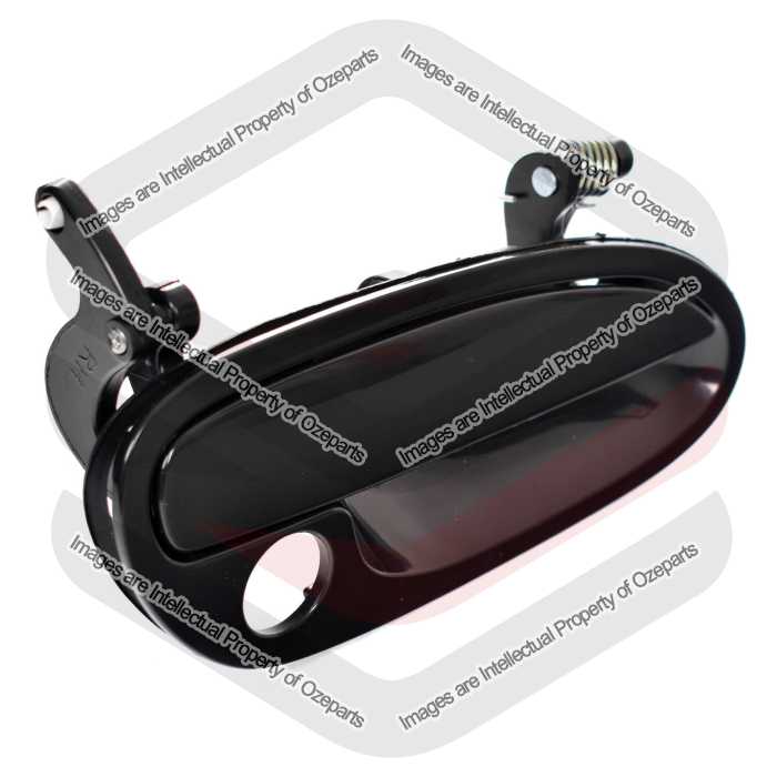 FRONT RH RHS Right Outer Door Handle Black For Holden Commodore VT VX VY VZ