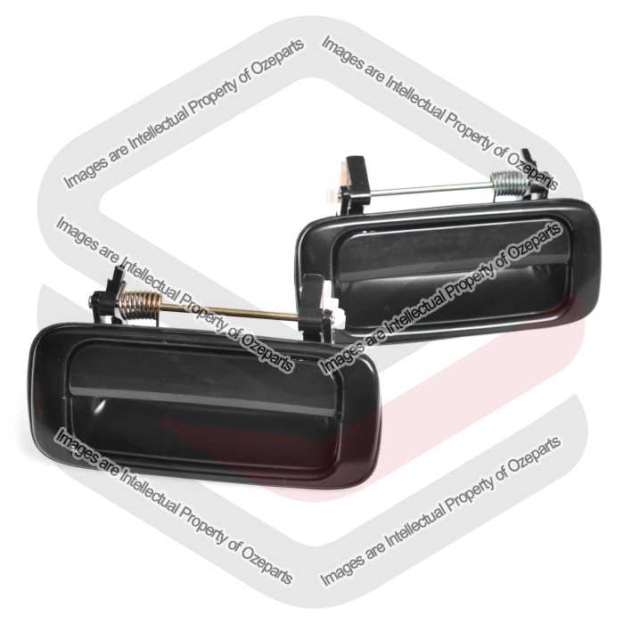 Door Handle Outer (Black)  REAR (SET LH+RH)