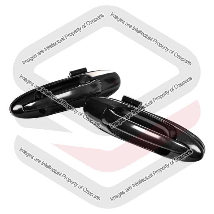 REAR Pair LH+RH Outer Door Handle For Toyota Landcruiser 100 Series 98~07 Black