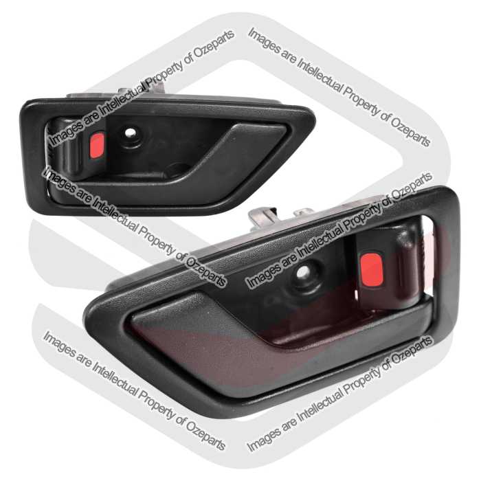 Pair LH+RH Front or Rear INNER Door Handle Black for Hyundai Getz Hatch 02~11
