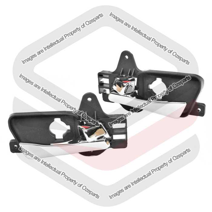 Set / Pair LH+RH REAR Inner Door Handle Chrome For Hyundai I30 FD 2007~2012