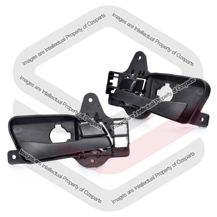 Set / Pair LH+RH REAR Inner Door Handle Black For Hyundai I30 FD 2007~2012