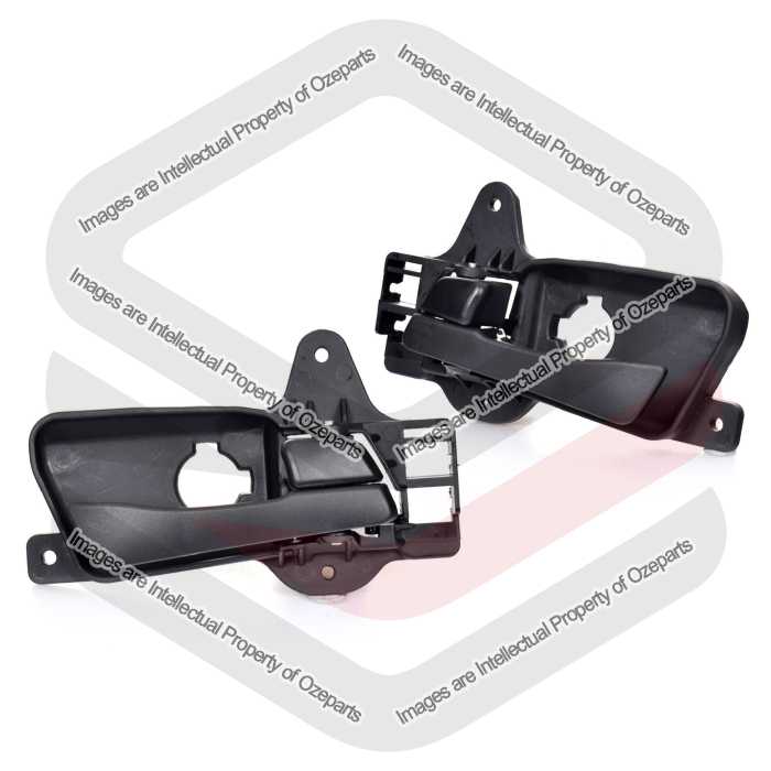 Door Handle Inner (Black Lever)  REAR (SET LH+RH)