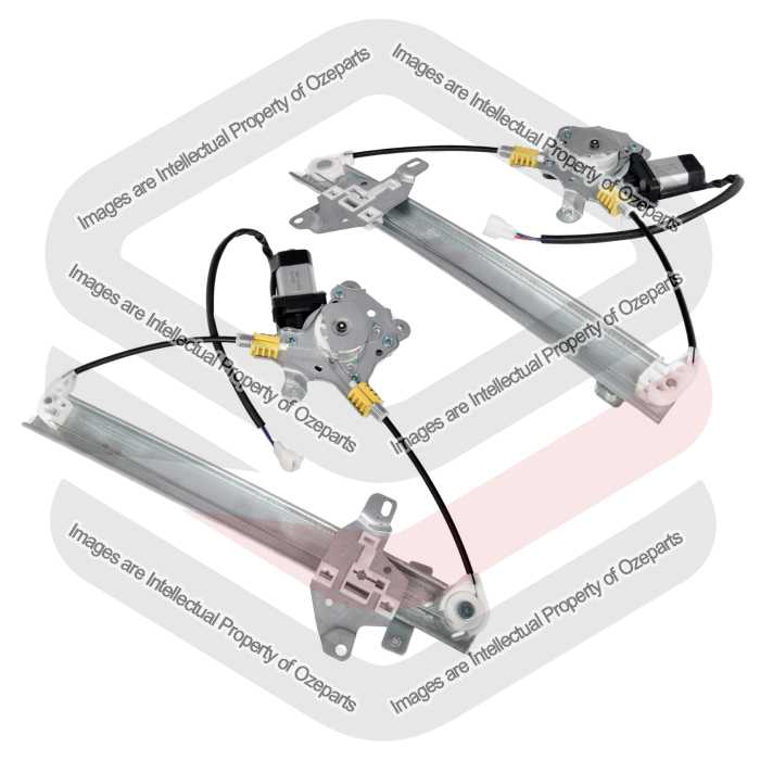 REAR Pair LH+RH Window Regulator +Motor For Mitsubishi Outlander ZE ZF 2002~2006