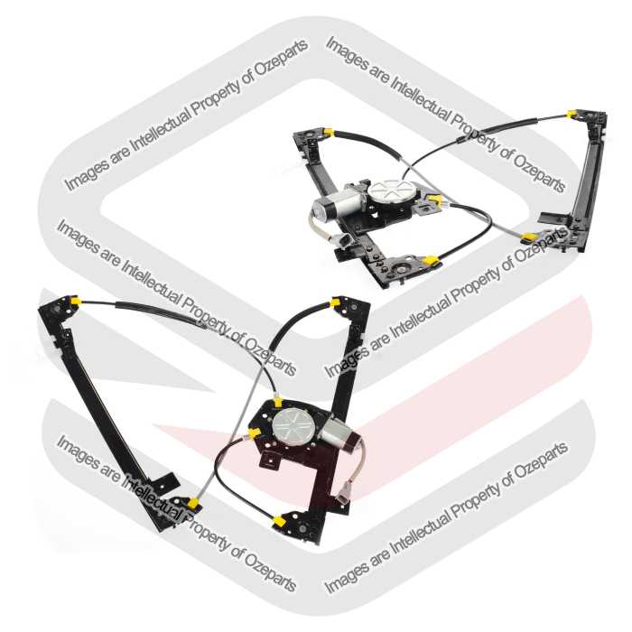 Ozeparts Fits Ford Falcon FG FGX FG-X 2008~2016 | FRONT Electric Power Door Window Regulators (With 2 Pins Motor) | Pair of LH Left + RH Right
