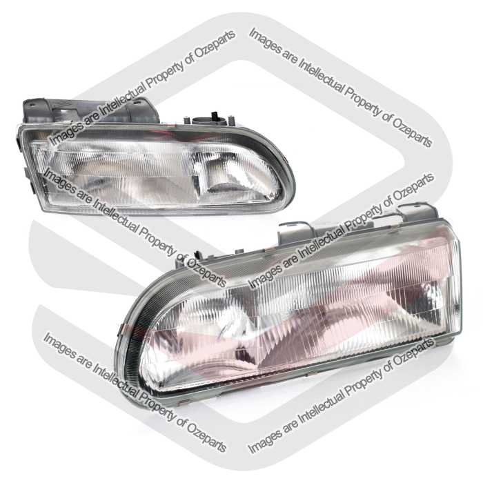 Pair LH+RH Head Light Lamp For Holden Commodore VR VS 1993~1997