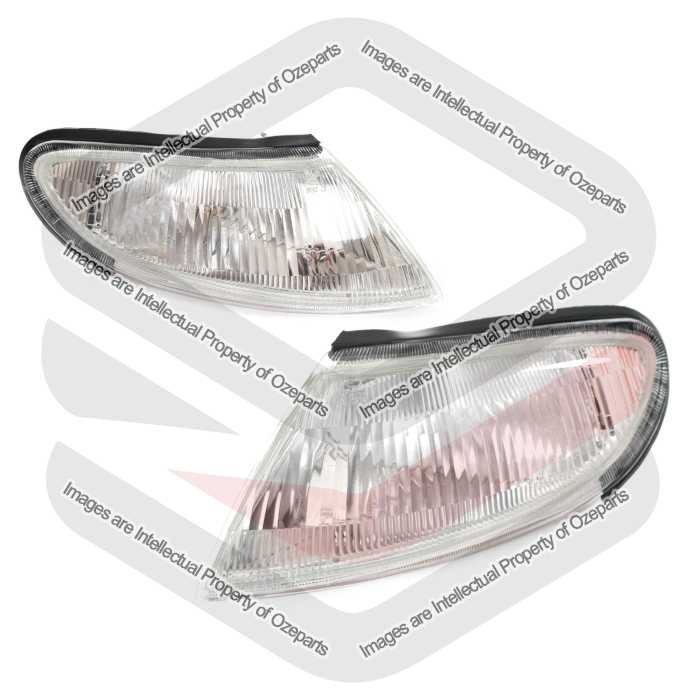 TYC Fits Falcon Fairmont Fairlane XH EF EL NF NL 1994~1999 | Corner Lights Indicator Lamps | Pair of LH Left Hand (Passenger) + RH Right Hand (Driver)