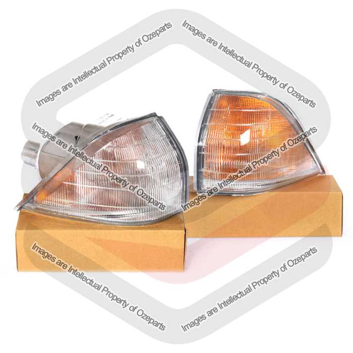 Set Pair LH+RH Corner Light Indicator Lamp For Holden Commodore VL 1986~1988