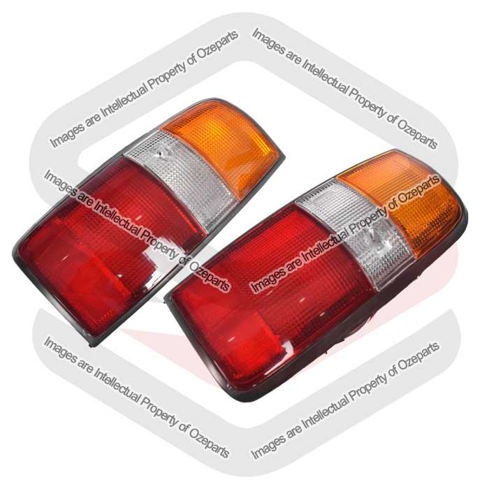 Pair LH+RH Tail Light Rear Lamp For Toyota Landcruiser 80 Series 90~98