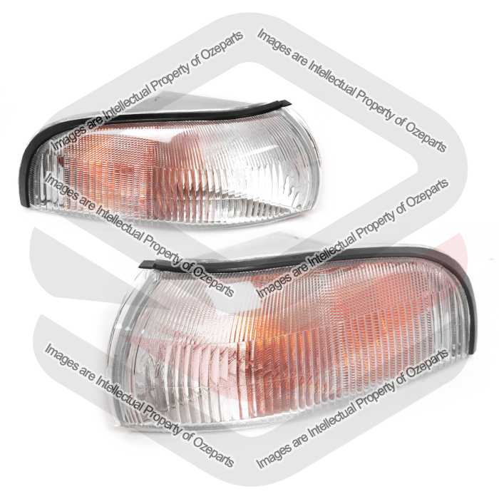 Set / Pair LH+RH Corner Indicator Light Lamp For Holden Commodore VP 1991~1993