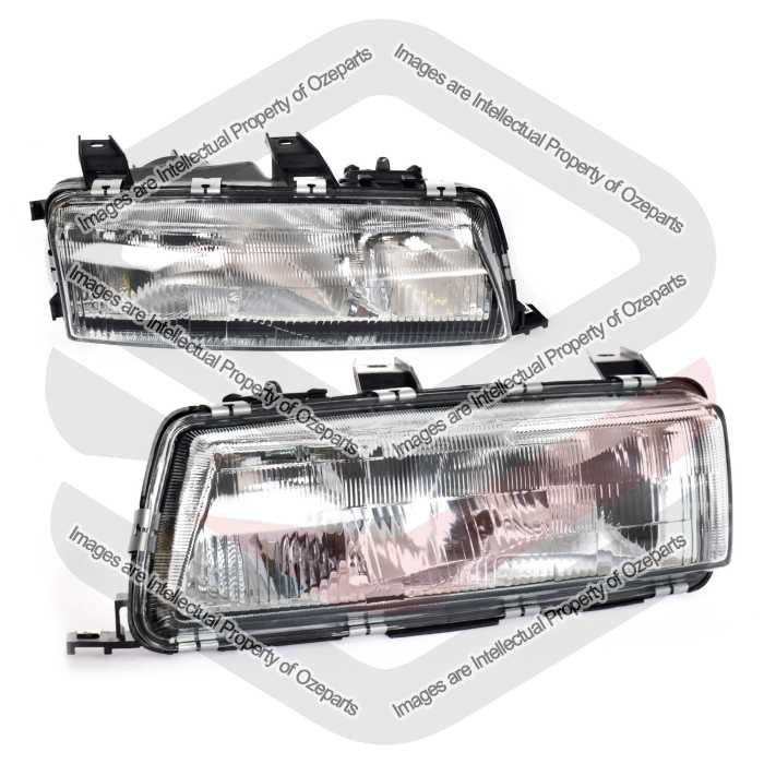Set Pair LH+RH Head Light Lamp For Holden Commodore / Toyota Lexen VP 1991~1993