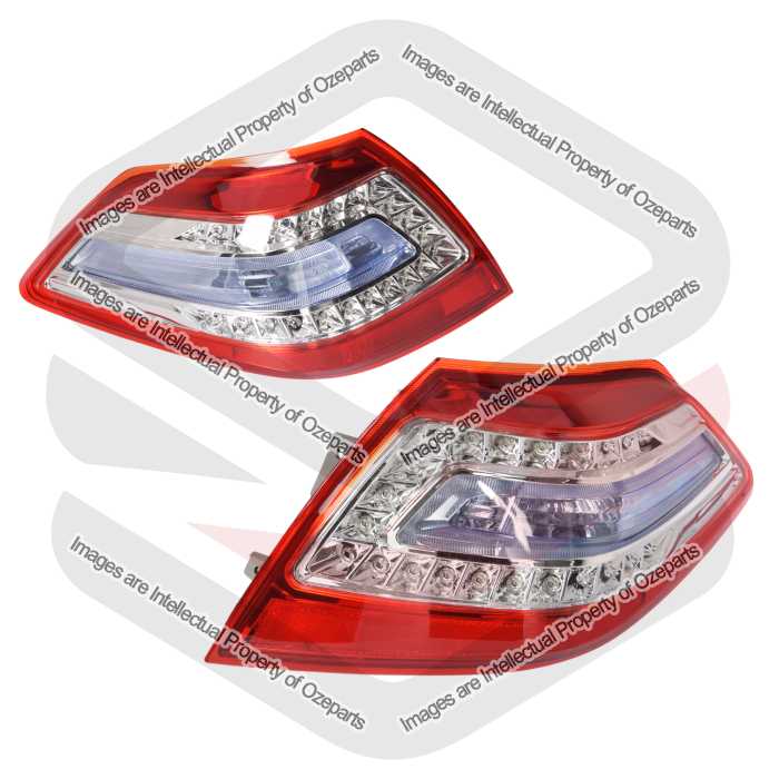 Ozeparts Fits Nissan Maxima J32 Series 2 2011~2013 | Taillights Tail Lights Rear Lamps (LED) | Pair of LH Left (Passenger) + RH Right (Driver)