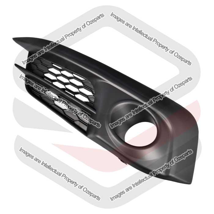 Ozeparts Fits Honda Civic FC 10th Generation 2016~2018 Sedan Only | Fog Light Lamp Bezel Foglight Cover (With Fog Light Hole) | LH Left Hand