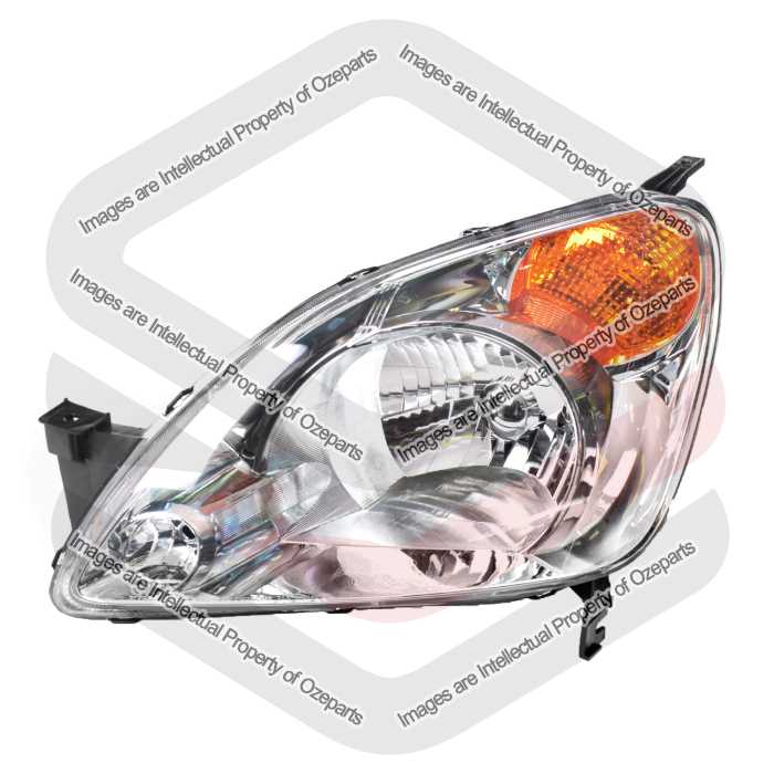 TYC Fits Honda CRV CR-V RD Series 3 SUV 2001~2004 | Headlight Head Light Front Lamp (Amber Indicator Lens) | LH LHS Left Hand (Passenger Side)