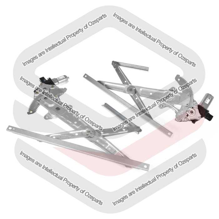 Door Window Regulator Front (Electric With Motor - LH: 2 Pin, RH: 6 Pin) (SET LH+RH)