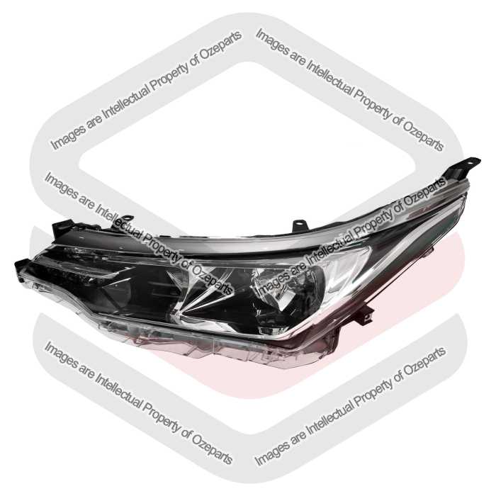 TYC Fits Toyota Corolla ZRE172 Series 2 Sedan 2016~2019 | Headlight Head Light Front Lamp (Halogen) | LH LHS Left Hand (Passenger Side)