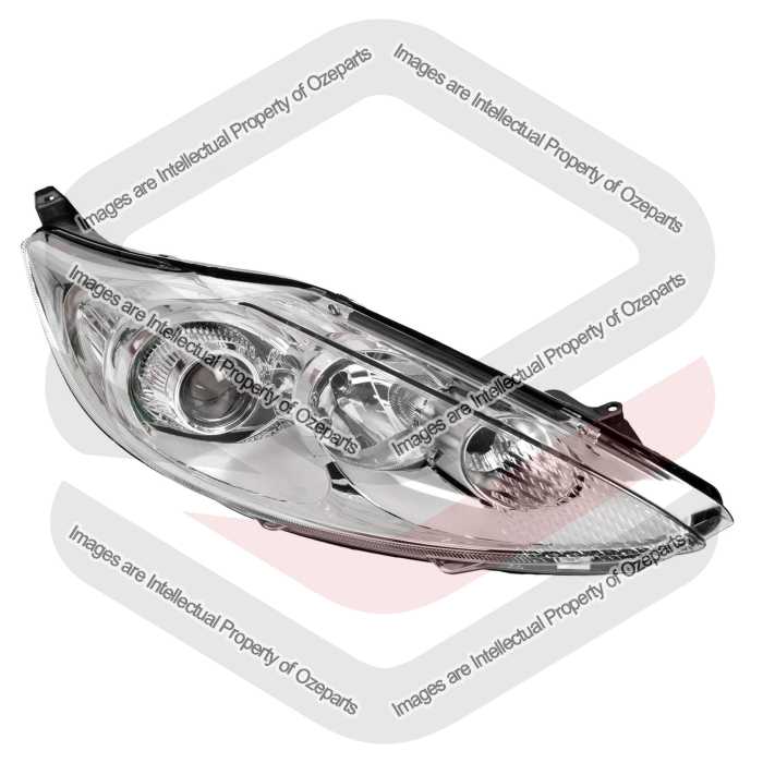 TYC Fits Ford Fiesta WS Hatch Zetec Vin WF0 2008~2012 | Headlight Head Light Front Lamp (Chrome Projector) | RH RHS Right Hand (Driver Side)