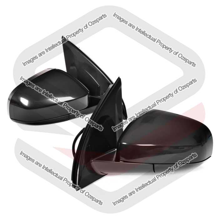 TYC Fits Ford Falcon FG FGX 2008~2016 | Electric Power Door Mirrors Black No Light / No Memory | Pair of LH Left Hand 5 Pins + RH Right Hand 3 Pins