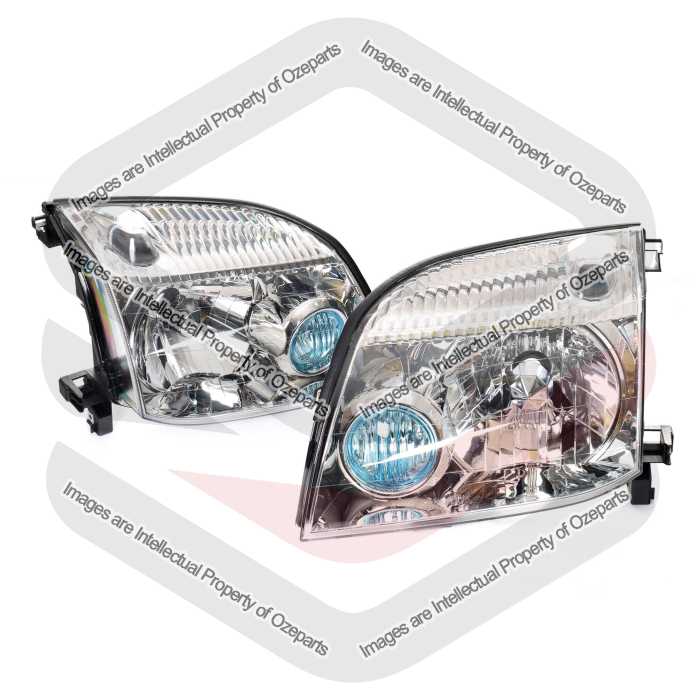 TYC Fits Nissan X-Trail Xtrail T30 2001~2007 | Headlights Head Lights Front Lamps | Pair of LH LHS Left Hand (Passenger) + RH RHS Right Hand (Driver)