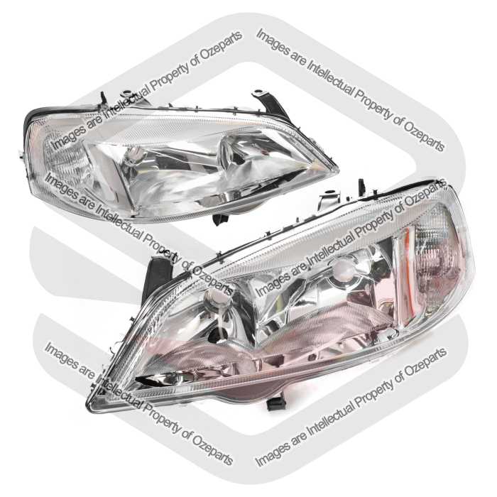 Head Light AM (Chrome) EMARK (SET LH+RH)