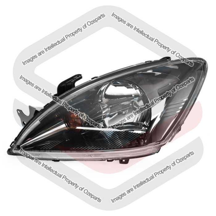 LH LHS Left Hand Head Light Lamp Black For Mitsubishi Lancer CH VRX 2003~2008