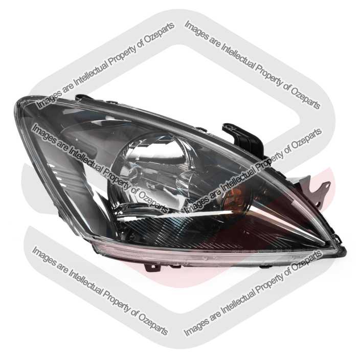 RH RHS Right Hand Head Light Lamp Black For Mitsubishi Lancer CH VRX 2003~2008