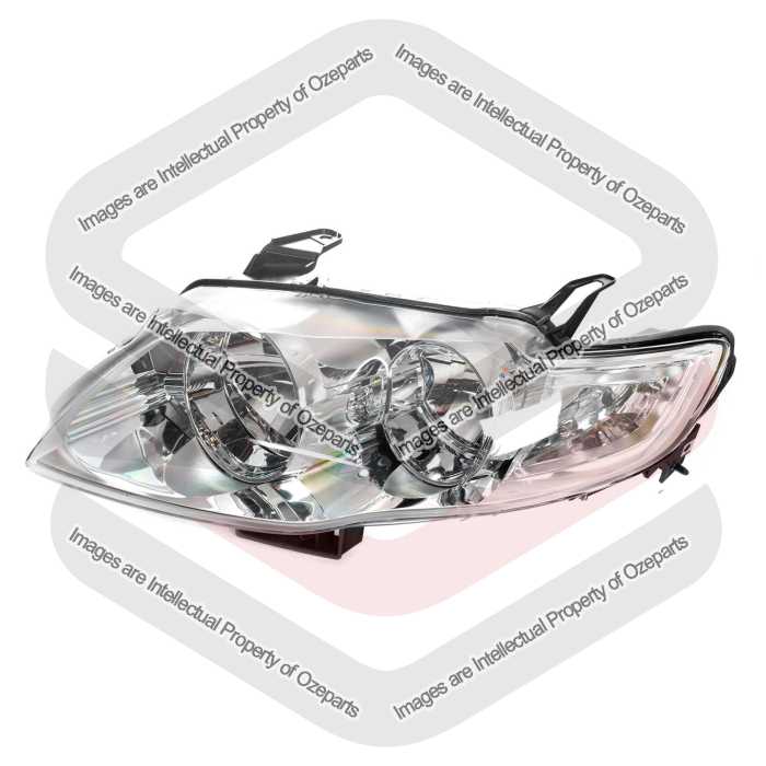 TYC Fits Ford Falcon FG Series 1 G6 G6E 2008~2011 | Headlight Head Light Front Lamp (Chrome) | LH LHS Left Hand (Passenger Side)