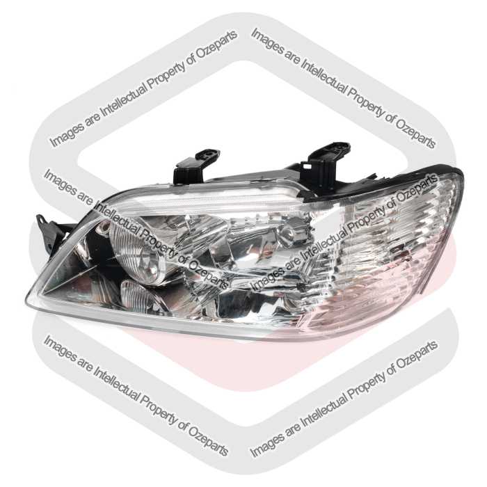 LH LHS Left Hand Head Light Lamp Chrome For Mitsubishi Lancer CG 2002~2003