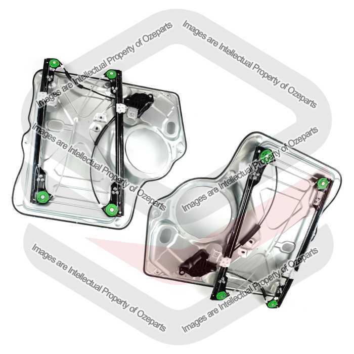 Pair LH+RH Window Regulator With Panel Volkswagen VW Transporter T5 04~15