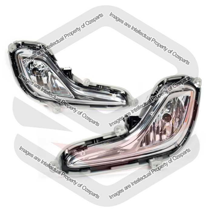 Pair LH+RH Fog Light SPOT Driving Lamp For Hyundai Accent Sedan / Hatch 11~19