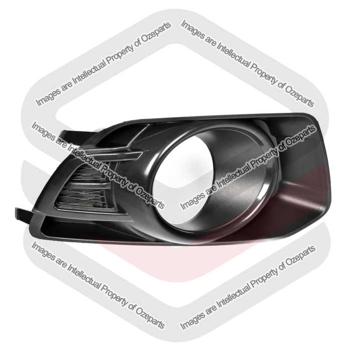 Ozeparts Fits Ford Falcon FG Series 2 MK2 MKII 2011~2014 XR6 XR8 | Fog Light Lamp Bezel Foglight Cover (Black) | RH RHS Right Hand (Driver Side)