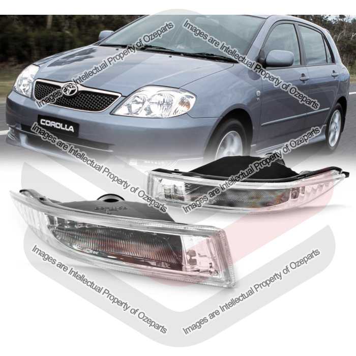 Full Set Fog Light Spot Driving Lamp KIT For Toyota Corolla ZZE122R 2000~2004