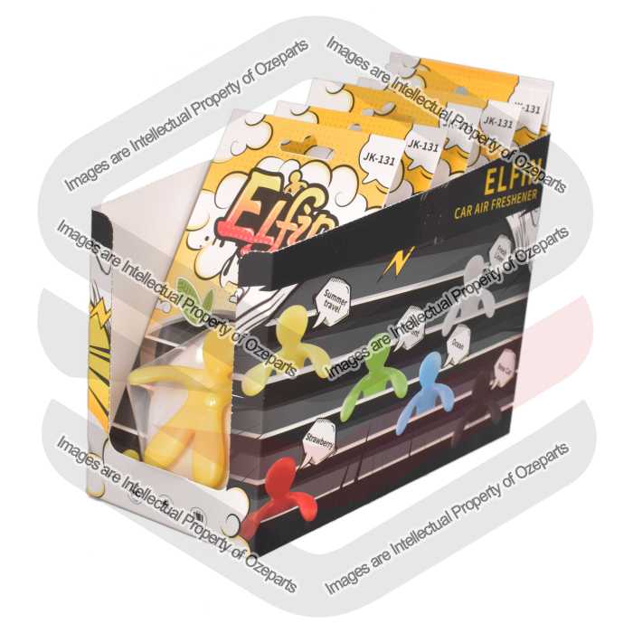 Ozeparts 6 x ELFIN Summer Travel (Yellow) Air Freshener Diffuser Fragrance For Car Truck Taxi Van Home