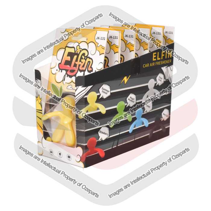 Ozeparts 12 x ELFIN Summer Travel (Yellow) Air Freshener Diffuser Fragrance For Car Truck Taxi Van Home