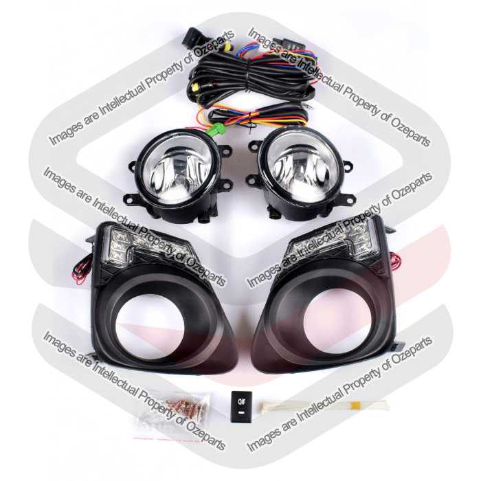 Full Set Fog Light Driving Lamp (KIT A) For Toyota Corolla Sedan ZRE152 S2 10~13