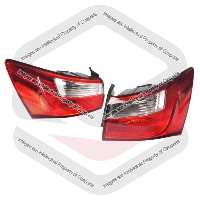 Set / Pair LH+RH Tail Light Rear Lamp For Kia Rio UB 2011~2014 4 Door Sedan