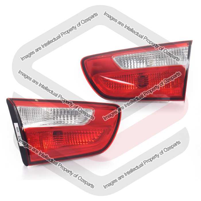 GENUINE Pair LH+RH Boot Lid Lamp Inner Tail Light For KIA RIO Sedan DN 11~14