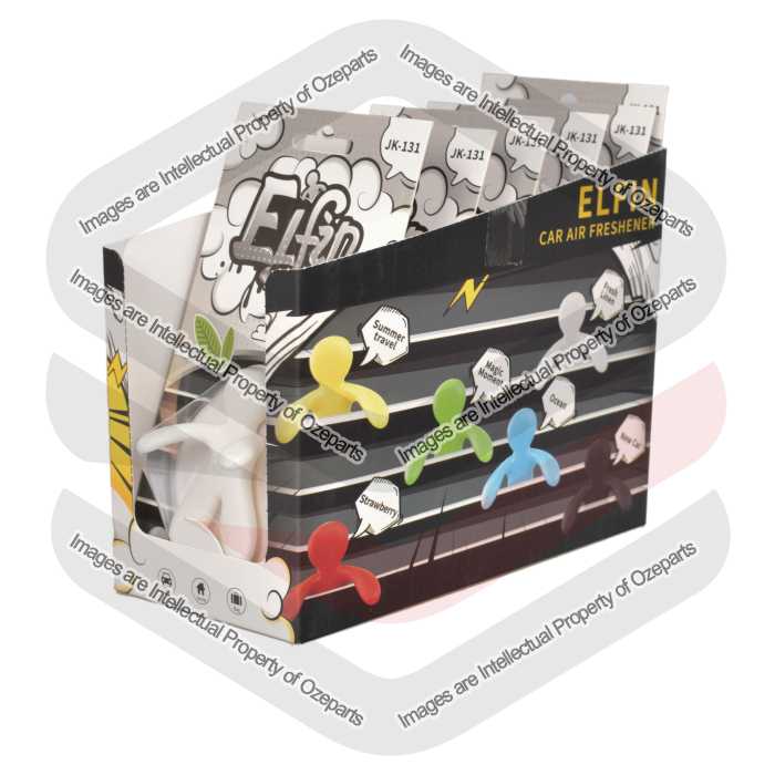 Ozeparts 6 x ELFIN Fresh Lenin (White) Air Freshener Diffuser Fragrance For Car Truck Taxi Van Home