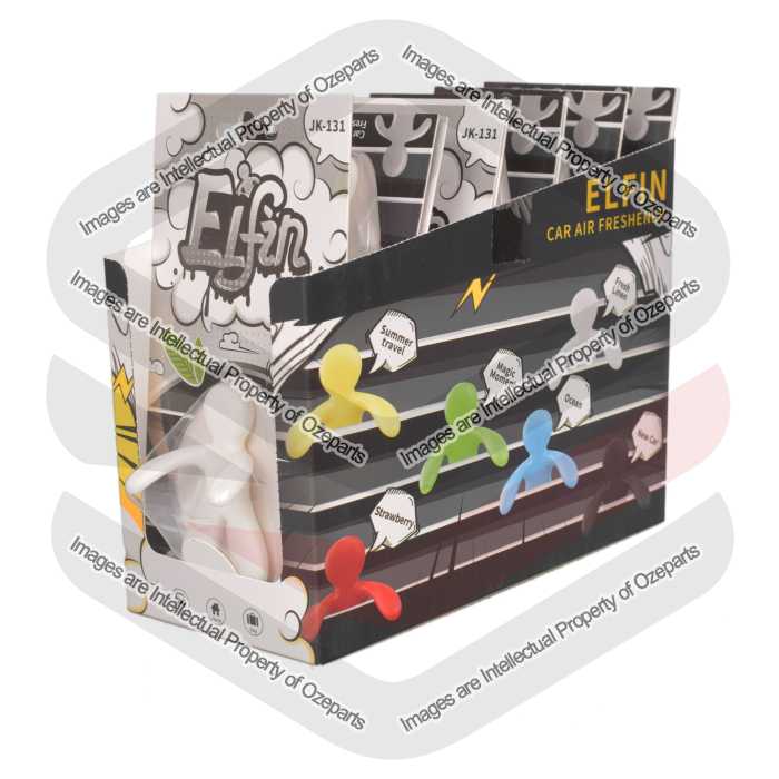 Ozeparts 12 x ELFIN Fresh Lenin (White) Air Freshener Diffuser Fragrance For Car Truck Taxi Van Home