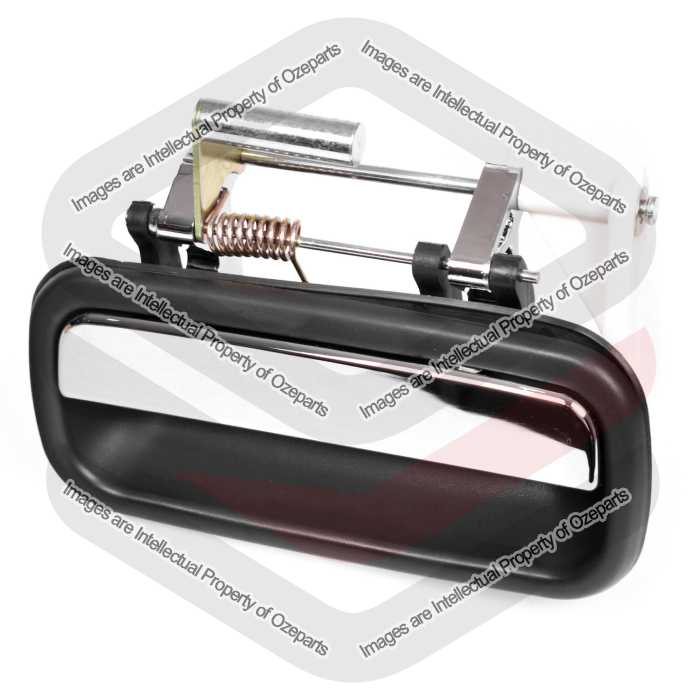 LH Left REAR Outer Door Handle Chrome Black For Toyota Prado Series J95 96~02