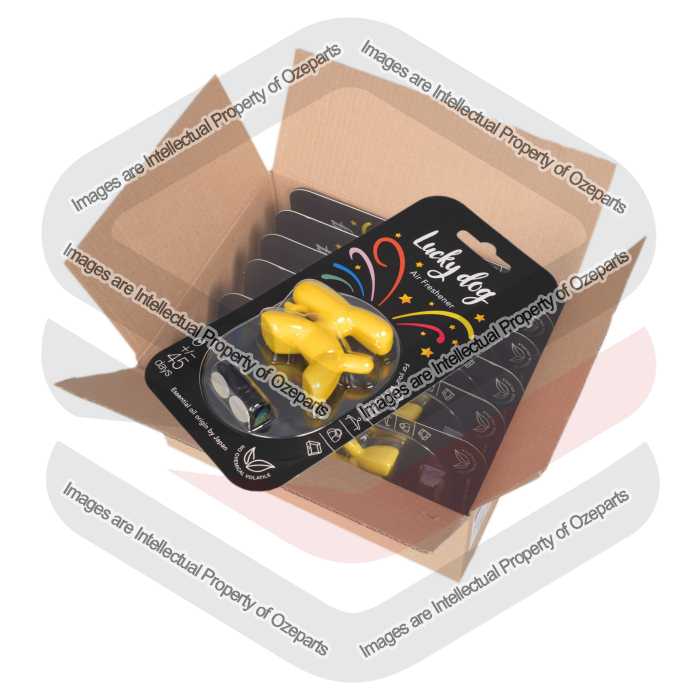 Ozeparts 6 x HAPPY DOG Doson (Yellow) Air Freshener Diffuser Fragrance For Car Truck Taxi Van Home
