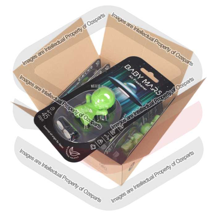 Ozeparts 12 x MARS BOY Love Tulipe (Green) Air Freshener Diffuser Fragrance For Car Truck Taxi Van Home