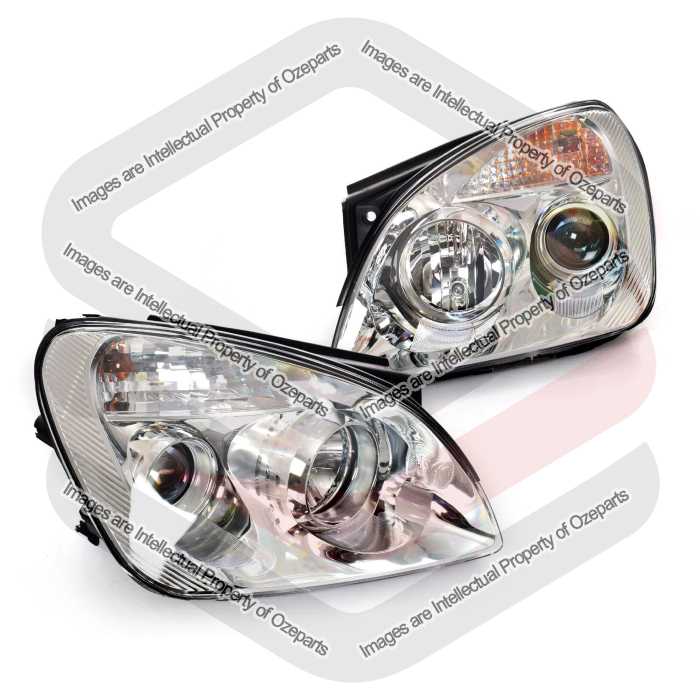 Genuine Kia Rondo UN 5 Door Hatch 2008~2013 | Headlights Head Lights Front Lamps (Projector Type) | Pair of LH LHS Left Hand + RH RHS Right Hand